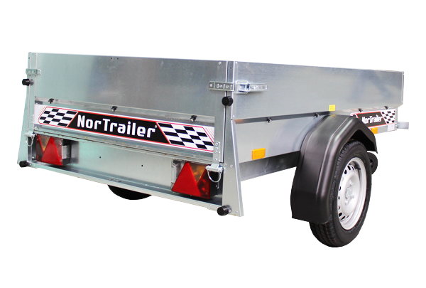 EBECO N2 - Egytengelyes utánfutó - megerősített tengellyel 1000 kg-ig!!, 40 cm OLDALFAL - Image 4