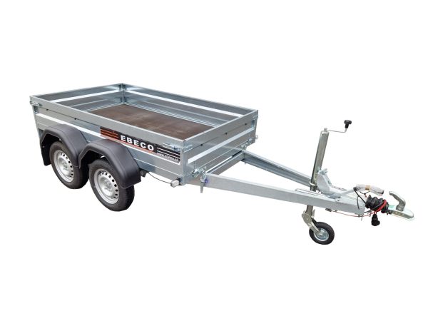 EBECO N6 - Kéttengelyes fékezett billenőpótkocsi 1400 kg-ig - 40 cm OLDALFALLAL