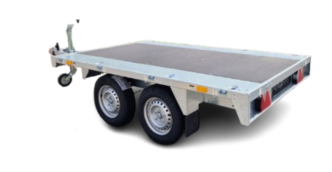 EBECO T4 – Kéttengelyes fékezett utánfutó – megengedett össztömeg 1400-2000 kg-ig – 35 cm oldalfal - Image 3