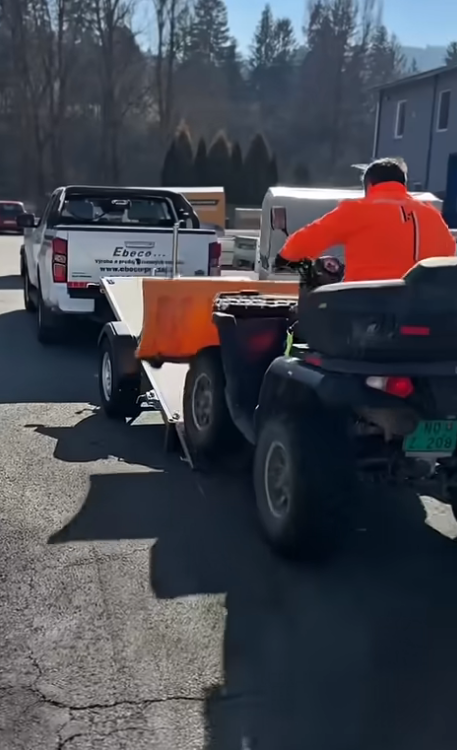 EBECO N5,3B - Egytengelyes billenthető fékezett utánfutó - megerősített hátsó fal - 40 cm oldalfal - Image 5