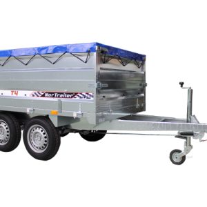 EBECO T4-1400-2000 kg készlet bővítőkkel és ponyvával + támasztó kerék (Tartalék: tartalékkal, Tartaléktartó: nincs tartaléktartóval)