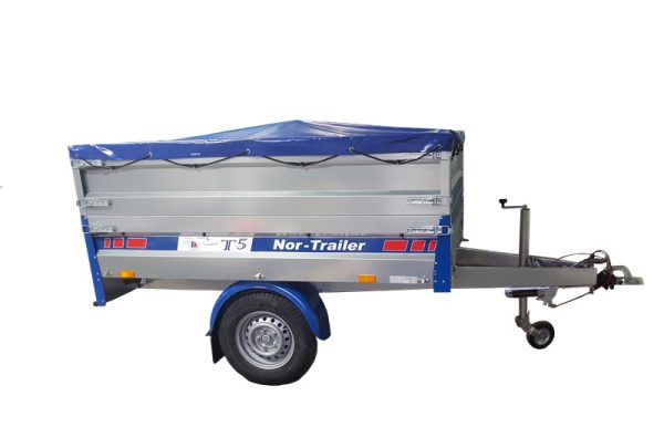 EBECO T5 - 1350 kg szett betétekkel és ponyvával + támasztókerék (Pótkocsi: póttal) - Image 2