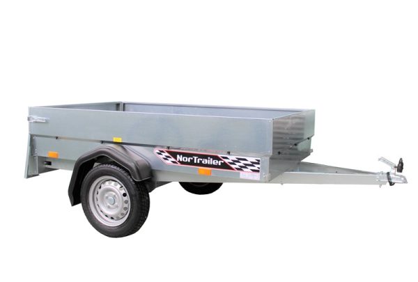 EBECO N2 - egytengelyes utánfutó - megerősített tengely 1000 kg-ig, 40 cm OLDALFAL (Támasztókerék: Támasztókerék nélkül) - Image 2